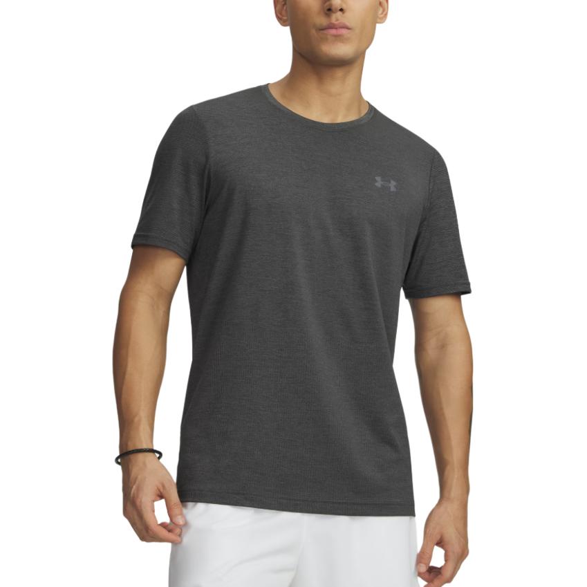 Under Armour Round Neck Short Sleeve Solid Color Logo T-Shirt Men tops 6010591-009