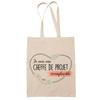 Tote Bag - PLANETEE - Irreplaceable Woman Project Manager - Cotton - Beige - Made In France