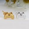 Sterling Silver 999 Little Bear Croissant Charm for DIY Bracelets