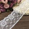 6cm Wide(10 Yards/roll) White Black Lace Fabric Trim Webbing Decoration Lovely Gift Packing Polyester DIY Sewing Material Accessories