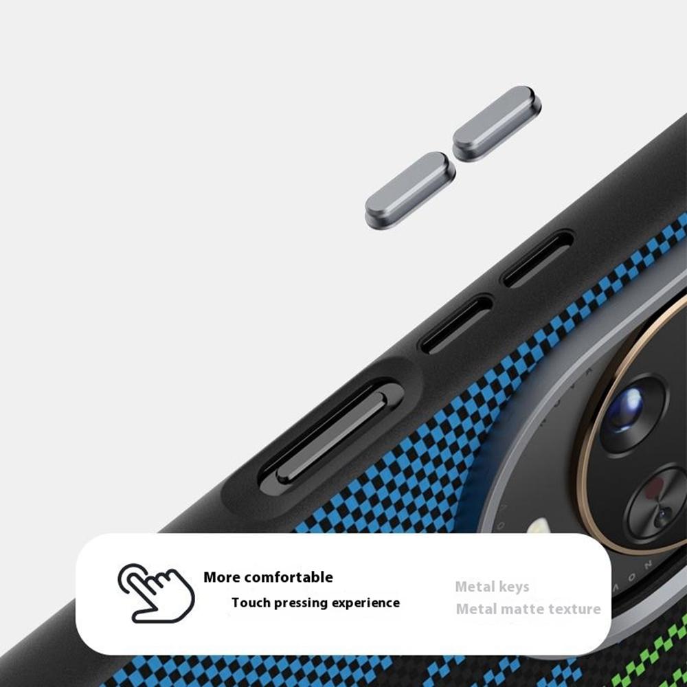 ABEEL For Huawei Nova 14 Pro 5G Case Compatible with MagSafe Printed PC TPU Aluminum Alloy Leather Phone Cover