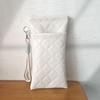 Double-layer Glasses Bag Grid Pattern Sunglasses Case Sunglasses Storage Bag  Eyewear Accessories