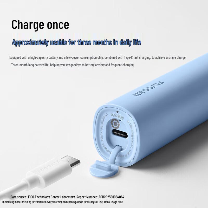 FLYCO T1 Sonic Electric Toothbrush CN plug (adapter included)