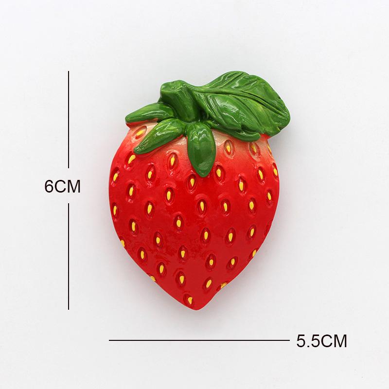 Bionic Fruit Refrigerator with 3D Fridge Magnets Pineapple Bamboo Avocado Papaya Strawberry Durian Cherry Carambola Home Décor