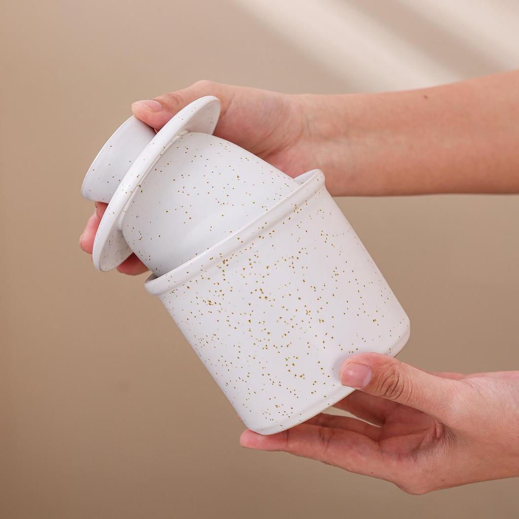 Ceramic Butter Dish - Freshness Preservation Sealed Jar, Creative Western Style Butter Box.