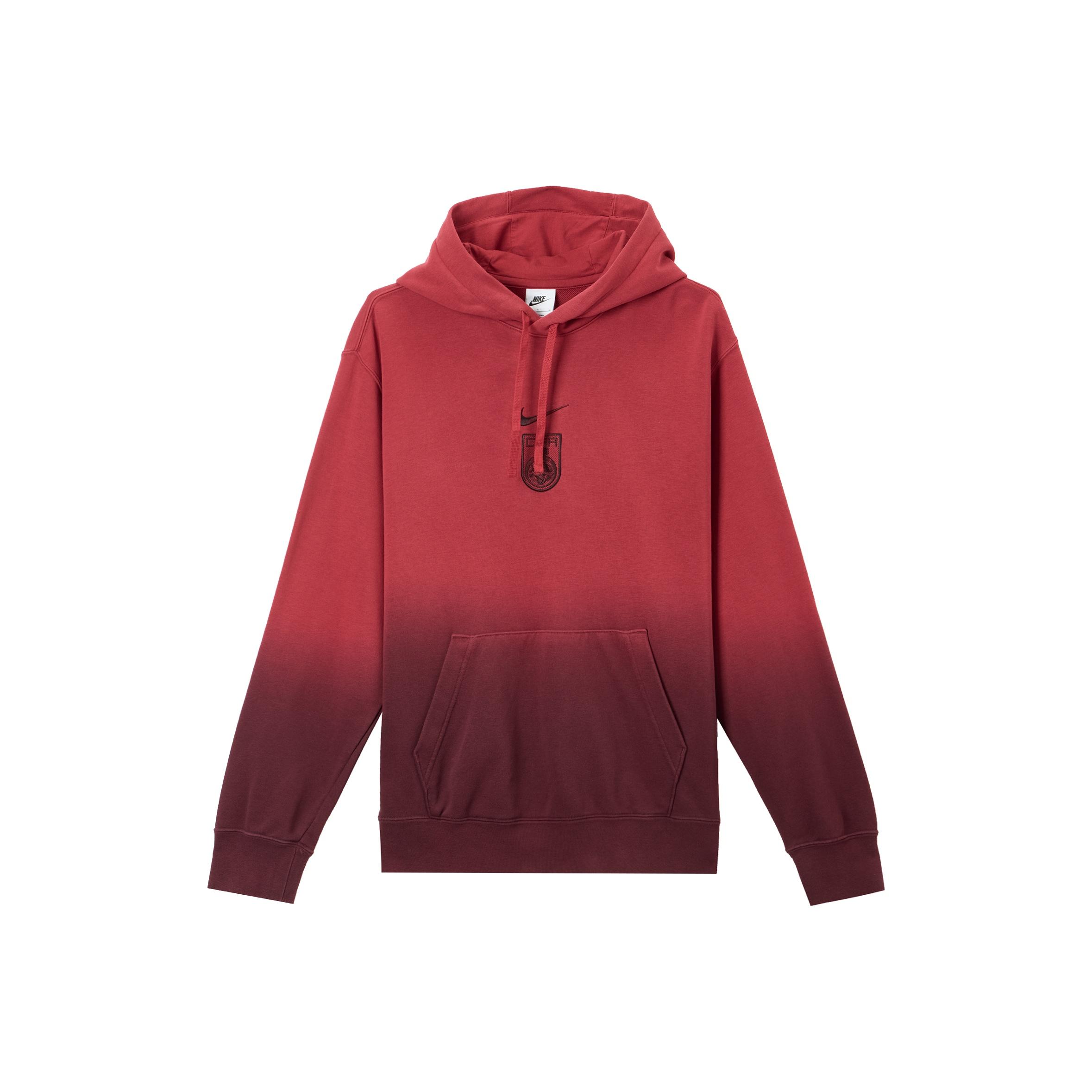 Nike Fashionable Comfortable Pullover Hoodie Long Sleeve Sweatshirt Men sweatshirt Deep-Team-Red FJ7334-613 M