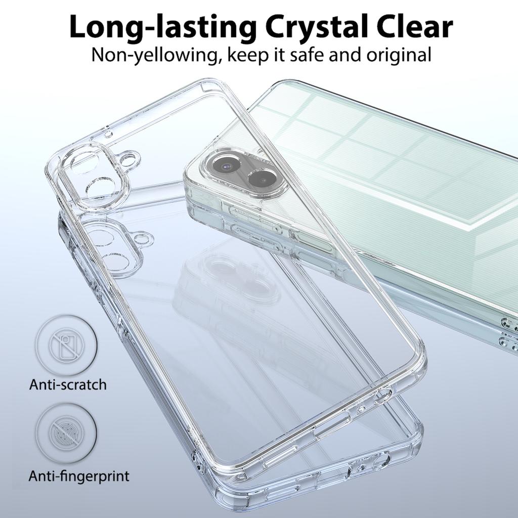 For Samsung Galaxy F07 4G/M07 4G/A07 5G/A07 4G Clear Phone Case TPU+Acrylic Shockproof Phone Back Cover