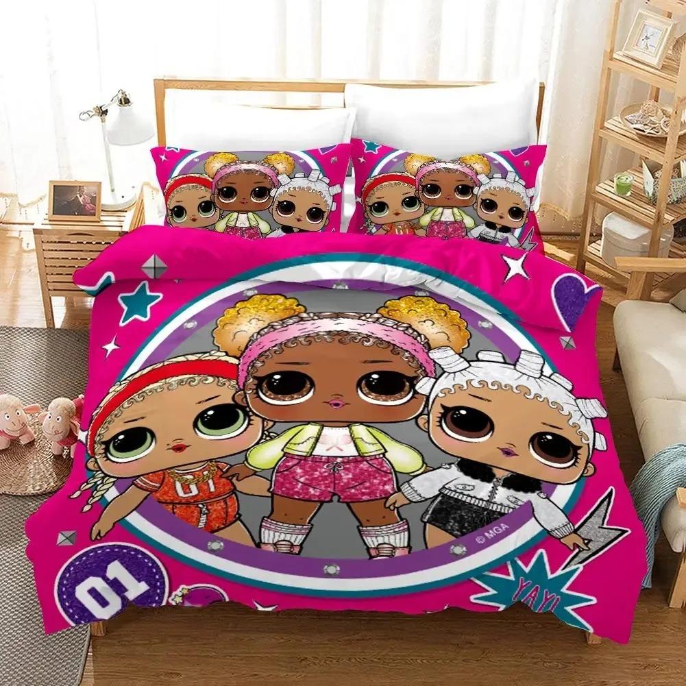African American Black Girl Duvet Cover SetBlack Girl Magic Bedding Set3D Comforter CoverBirthday Gift for Black Women Girls