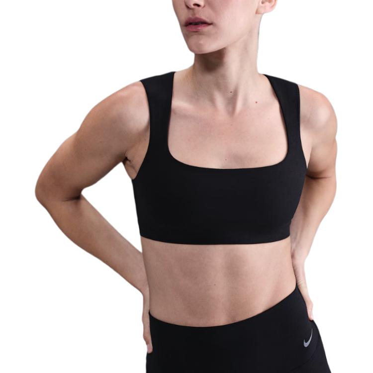 Nike Solid Color Slim Fit Sleeveless Sports Bra Women underwear HQ3956-010 S