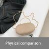 PU Leather Glittering Evening Bag Wedding Crossbody Handbag Purse for Parties