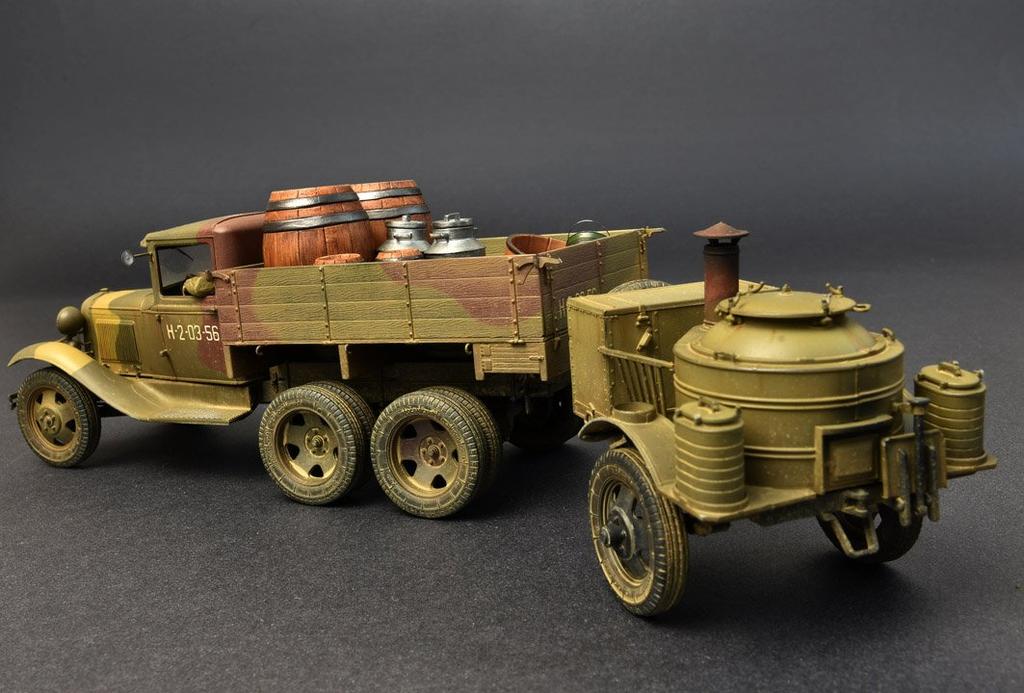Miniart Scale Soviet Truck Type AAA Field Plastic Model MA35257 1/35 2-Ton (with Kitchen)