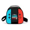 Game Console Pattern Diy Schoolbag, Primary School, Middle School Meal Bag, Pencil Bag, Backpack Three-Piece Set