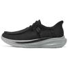 Skechers Scarpe Casual Slade con Suola Morbida Comode Versatili Basse Sneakers Lifestyle Scarpe da Ginnastica da Uomo Nero Grigio 210965-BKGY