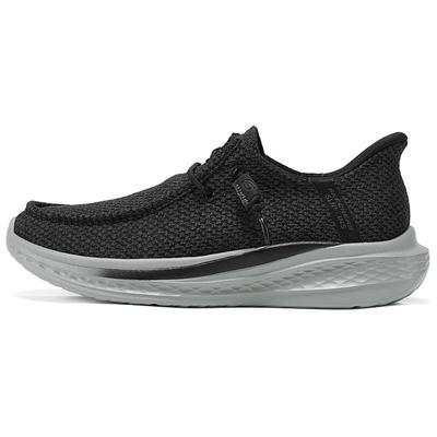 Scarpe Casual Slade con Suola Morbida Comode Versatili Basse Sneakers Lifestyle Scarpe da Ginnastica da Uomo Nero Grigio 210965-BKGY