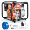 Gas Powered Water Pump, 76.2 Mm, 264 GPM 7HP Semi Trash Water Transfer Pump Portable, Gasoline Engine with 7.62 M Discharge Hose