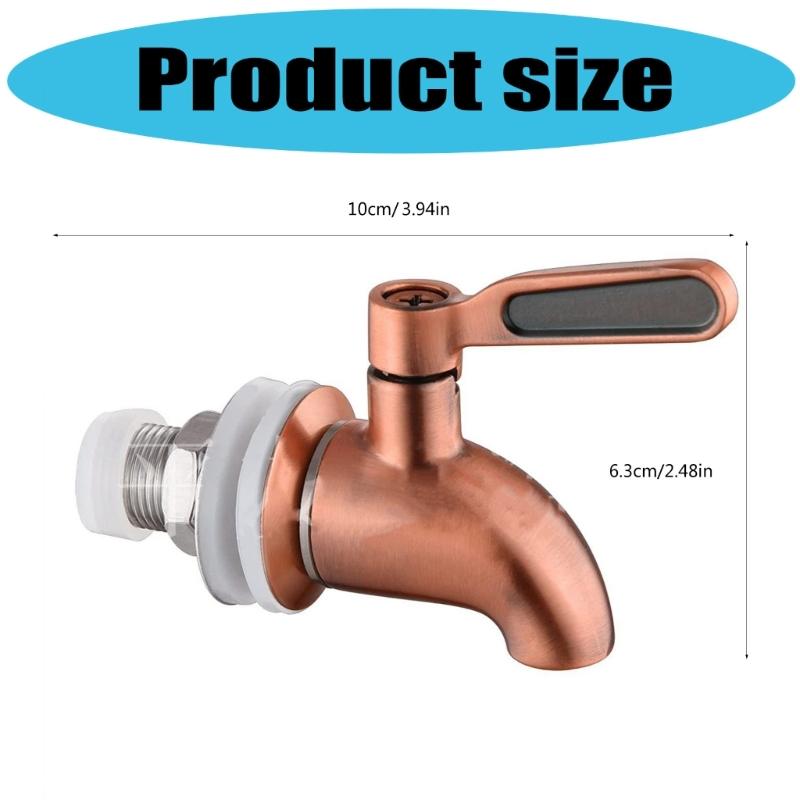 Stainless Steel Wine Barrels Faucet Tap Leak Proof Easy Installs Beverage Flows Control Spigot For Brewing Container