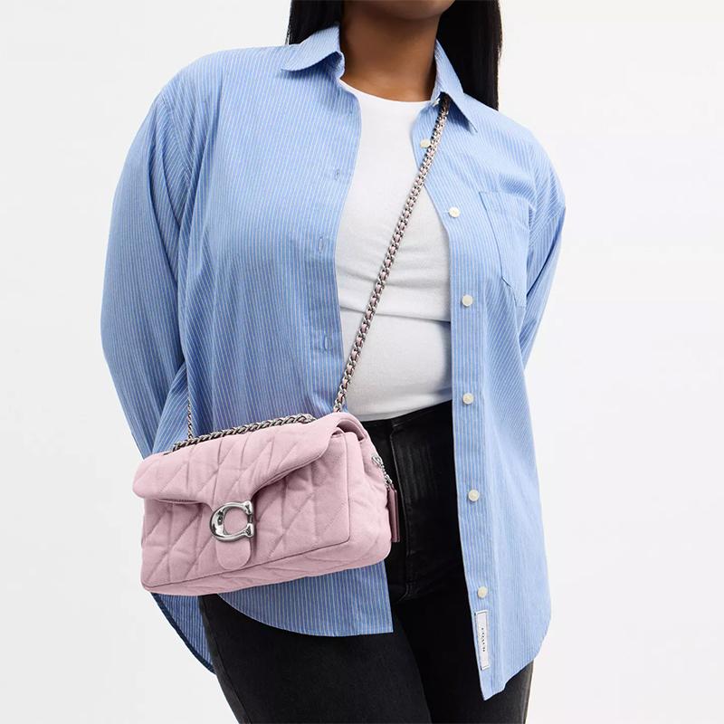 Coach Tabby 26 Classic Logo Leather Crossbody Shoulder Bag Medium Women Bags Light-Pink CBG31-LHY24