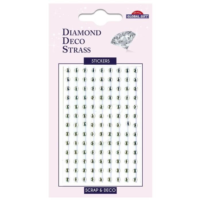 Autocollants Strass - Diamant - Blanc