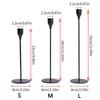 3Pcs Rust-proof Luxury Candlestick High Footed Candle Containers  Christmas Decoration