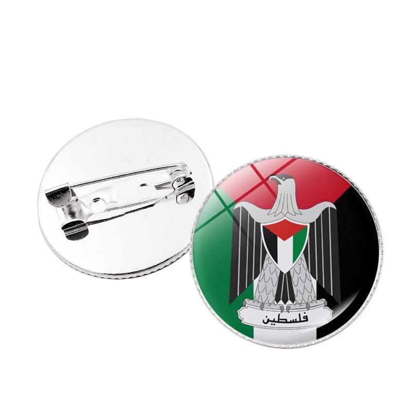 Premium Zinc Alloy Palestine Flag Brooch Pin Unique And Stylish Accessory For Bags And Jewelry Wholesale