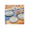 Mabel Stoneware 24 Piece Dinner Set For 6 Persons Blue