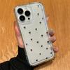 Color small heart applies to Apple 16promax mobile phone case 15plus airbag 14 transparent 1312 simple