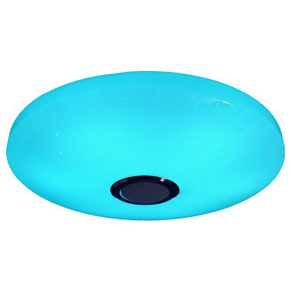 Round LED Music Ceiling Light 30CM 36W Bluetooth-Compatible Smart RGB Colorful Lamp Support Remote/APP Control