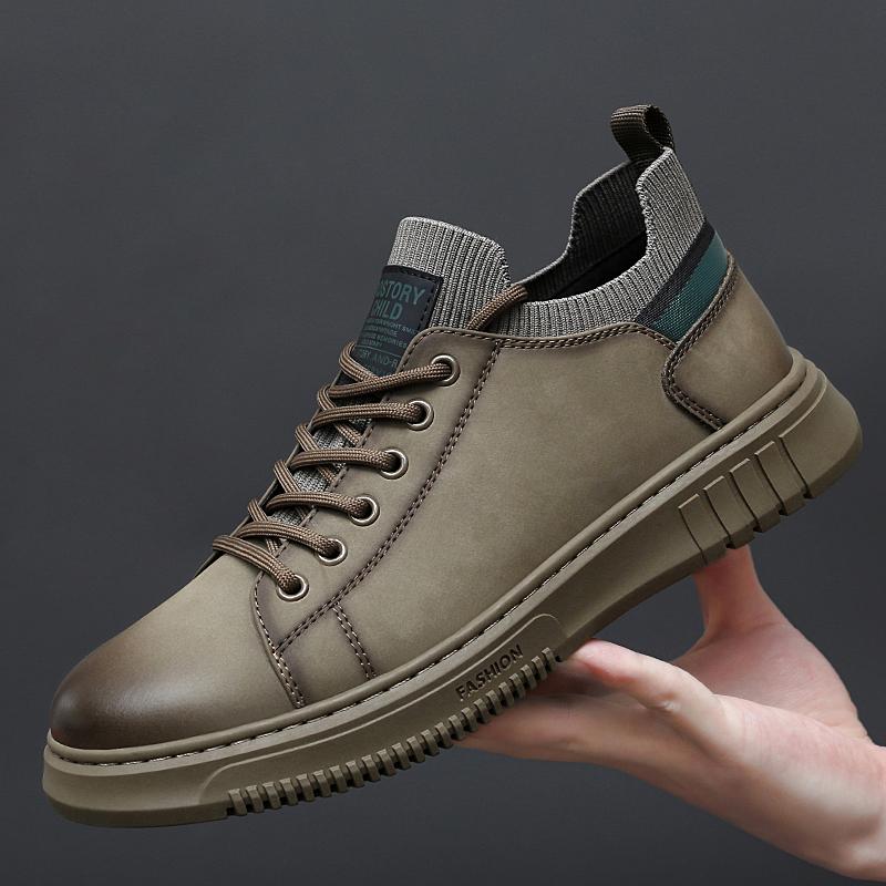 

Мода Новое поступление Кожаные мужские оксфорды Классические повседневные мужские кожаные туфли Ретро стиль Бренд Мужская уличная обувь Удобная деловая обувь 44