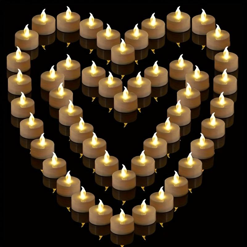 Flameless LED Candlelight Battery Powered Suitable for Christmas, Halloween, Home, Wedding, Party, Valentine's Day Desktop Decoration