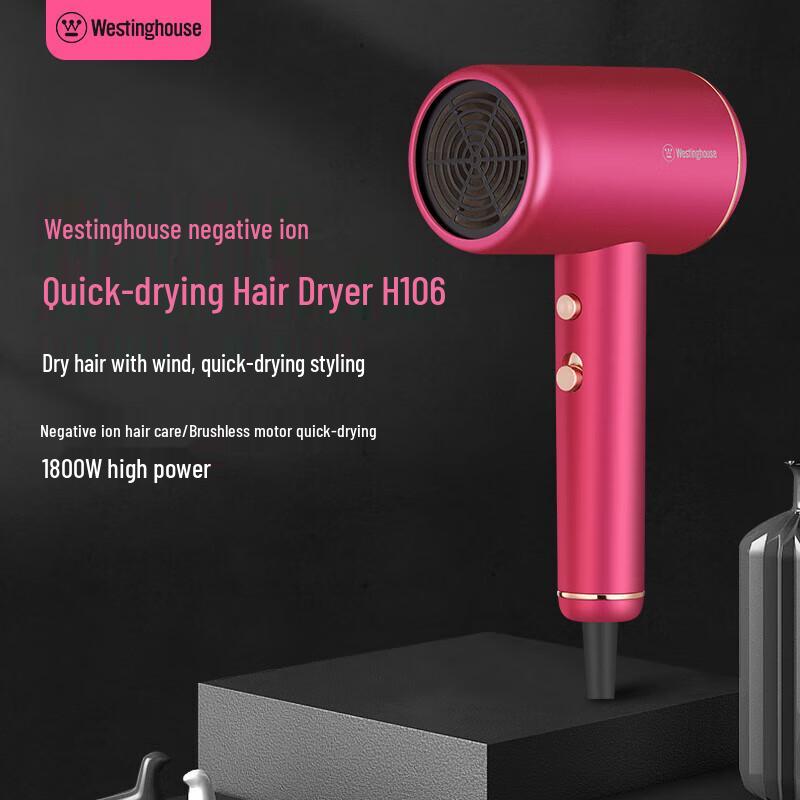 Westinghouse H106 Negative Ion Hair Dryer CN plug (adapter included)