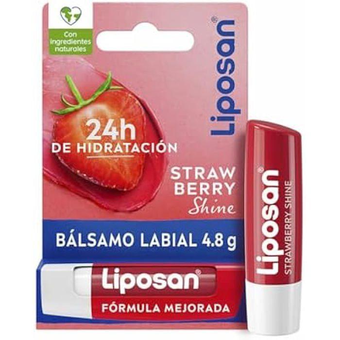 Soin des lèvres - LIPOSAN - Liposan Strawberry Shine 1U - Rose - 4,8 g - 0,05 L roz