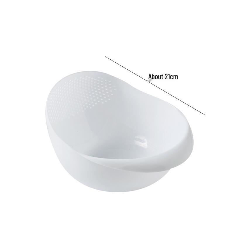 

Multifunctional Rice and Vegetable Washing Basket - Thickened Plastic Drain Sieve for Kitchen Use