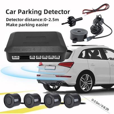 Summer Auto Rückfahrradar 12V Rückfahrradar Tonwarnung Auto Rückwärts Einparken Hinten Radarsystem Tonalarm Sicherheitskit