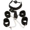 Bondage Handschellen & Fußfesseln Halsband Knebel Spielzeug Fetisch Sklave Geschirr Sexgurte Fesseln Set Flirt Erwachsenenspiele Sexspielzeug