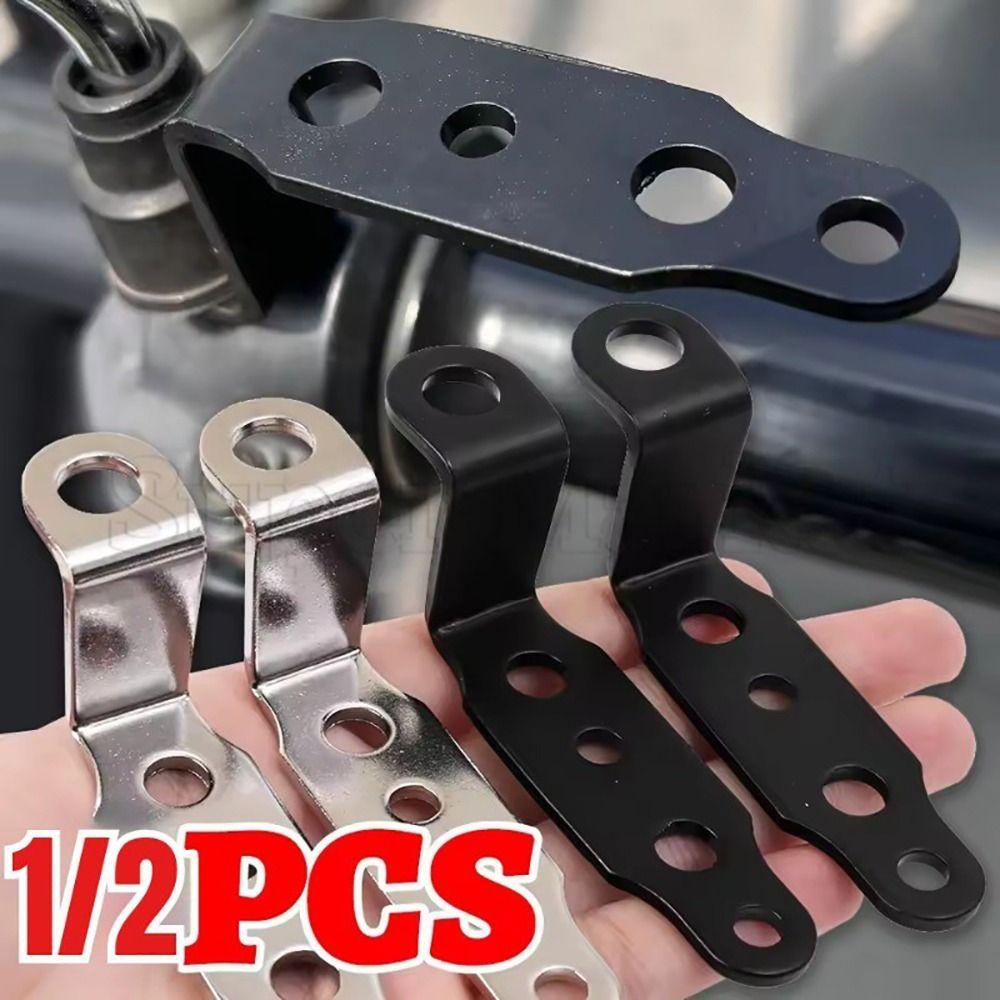 1/2Pcs Stainless Steel Head Light Bracket Black Silver Multi-purpose Rearview Mirror Lamp Bracket Motorcycles Headlight Bracket