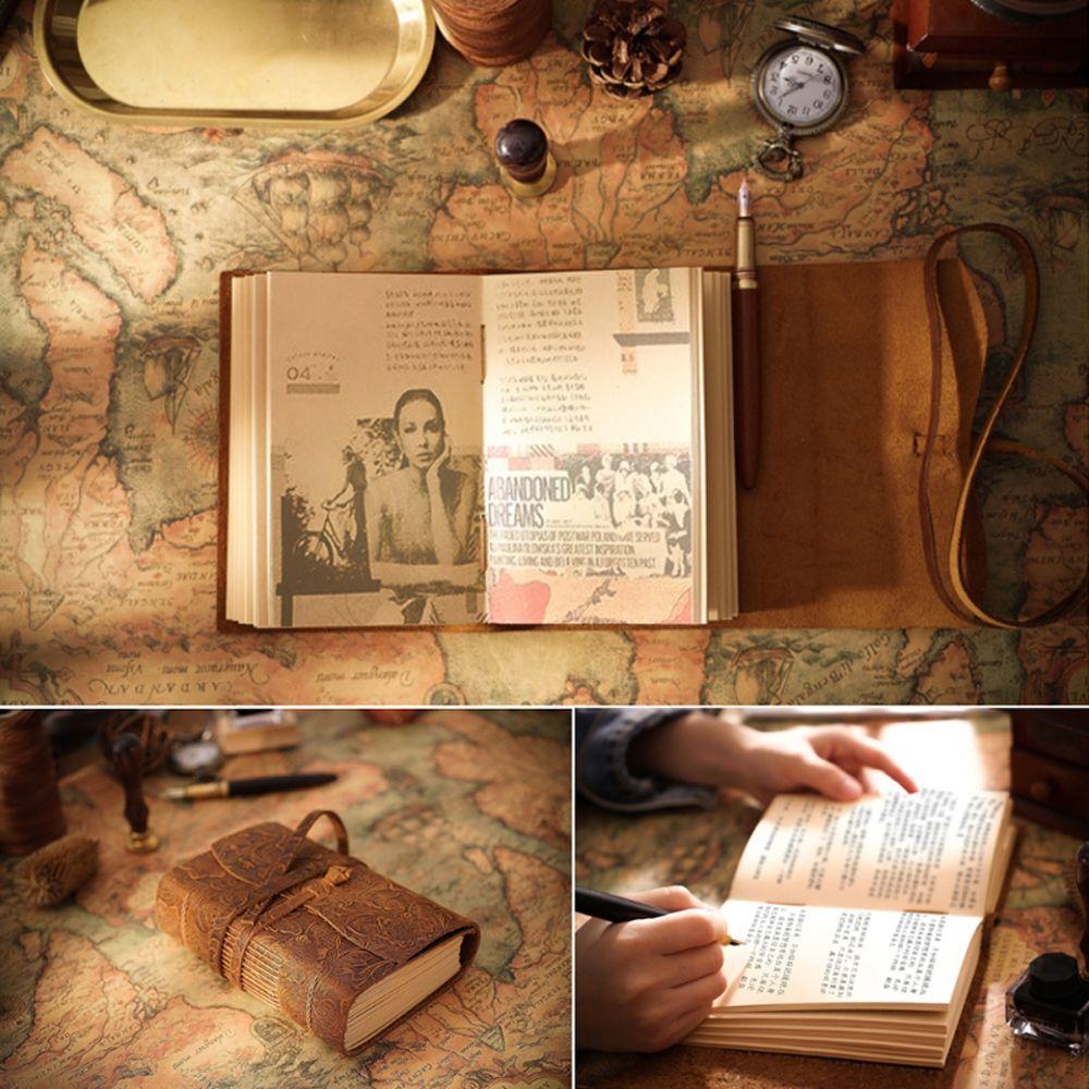 Meeting Record Business Notebook Retro Leather Notebook Retro Travel Journal Writing Notebook