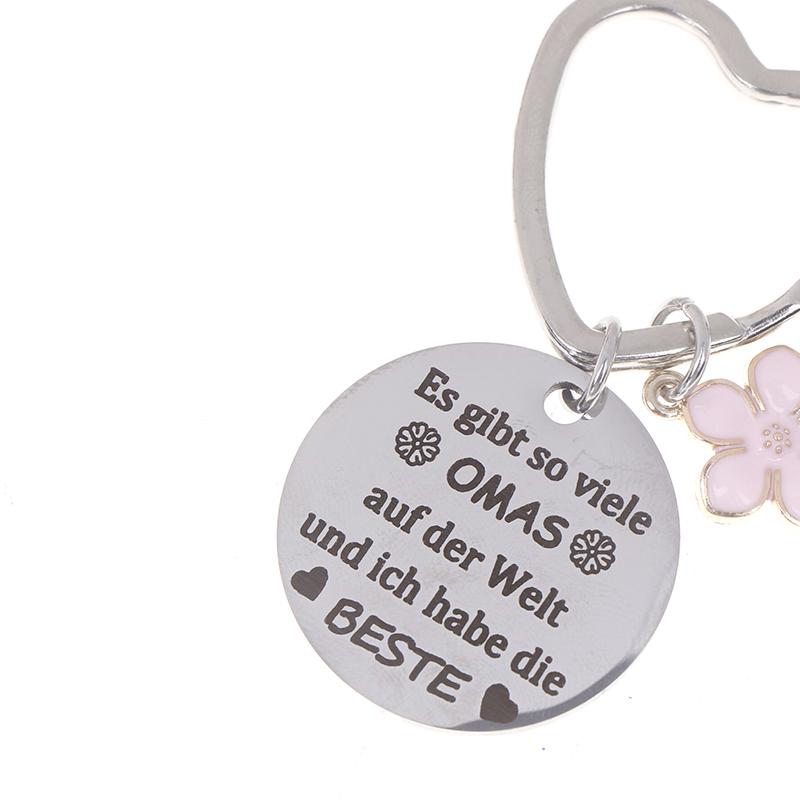 2025 Stainless Steel German Es Gibt So Key Chain Mom Gifts For Birthday Christmas Mother'S Day Gift From Daughter Key Ring
