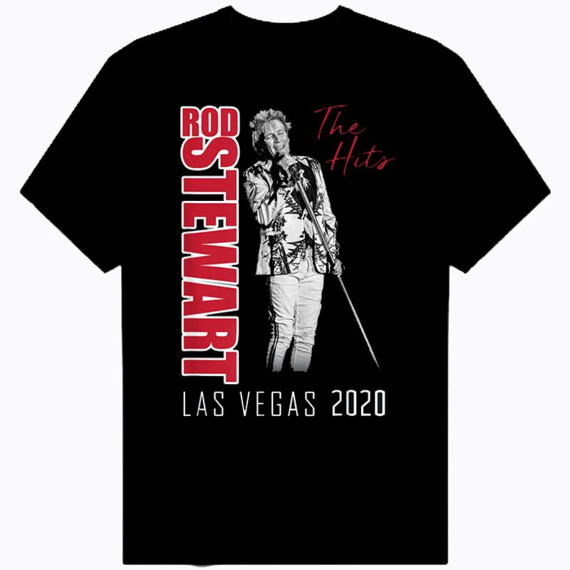 Rod Stewart Las Vegas 2020 Short Tee Shirt Men All Size S-5XL Unisex T-Shirt XXL