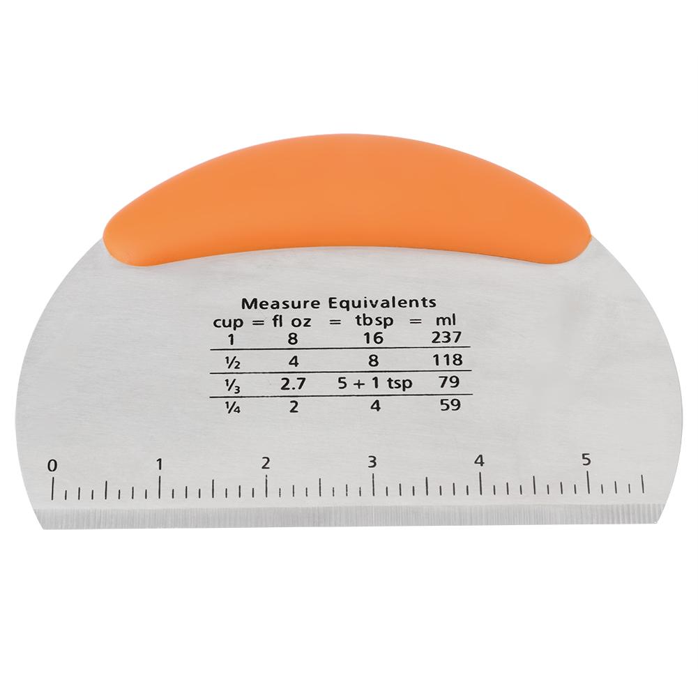 Stainless Steel Pastry Scraper Chopper Flour Pastry Cutter Pastry Scale Measurement Baking Tool Kitchen Bakeware