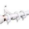 2 Pcs Curtain Rod Holder for 28mm Rods Heavy Duty Metal Curtain Rod Holder Wall or Ceiling Mount Curtain Rod Bracket for Bathroom Living Room Bedroom