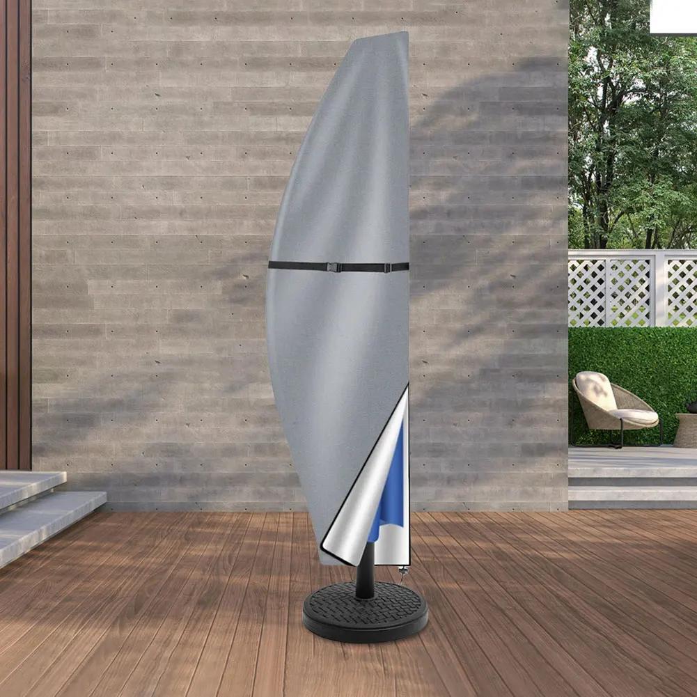 Outdoor Anti-UV Protective Cover Waterproof Patio Umbrella Cover Cantilever Parasol Rain Cover Sunshade Umbrella Cover