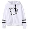 2026 Neuankunft Damen Kapuzenpullover Klassisches Herz Aufdruck Sweatshirt Urban Lässiger Mode Kapuzenmantel Damen Warmer Pullover