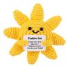 Mini Positive Sun Crochet Doll Emotional Support Handmade Knitting Cartoon