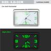 Orologio luminoso per auto Premium da 48 mm - Display digitale a doppio montaggio con luce notturna per cruscotto e bocchetta dell'aria