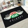 Classic Friends Central Perk Sign TV Rug for Bedroom Living Room Sofa Home Doormat Decor, Large Kids Play Non-slip Floor Mat