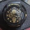 Used CASIO G-SHOCK Watch Black Gold