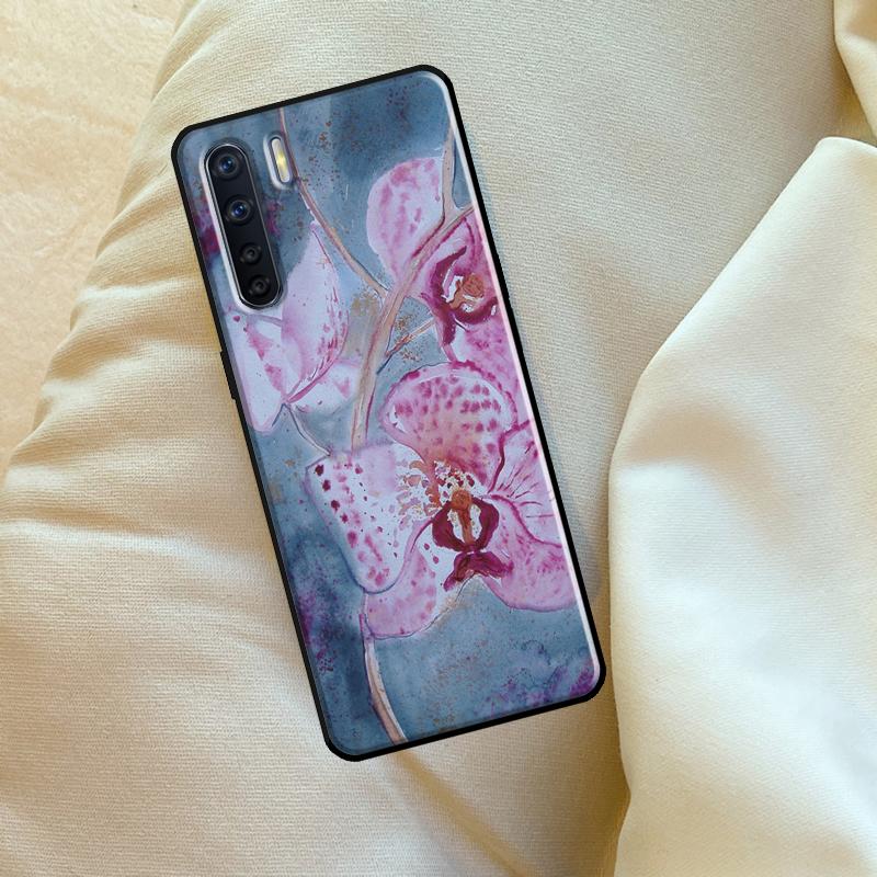 Orchid Flowers Colorful Case For Oppo A96 A76 A16 A18 A38 A58 A78 A98 A74 A94 A54 A80 A60 A40 A15 A17 A57 A5 A6 Pro