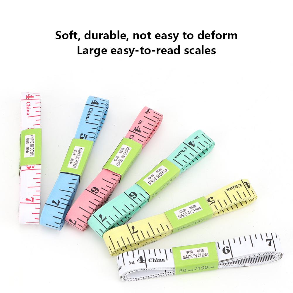 12pcs 150cm 60 Body Measuring Ruler Sewing Tailor Measuring Tape Soft Flat Sewing Ruler