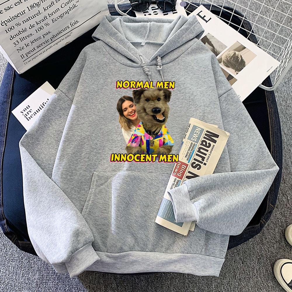 

Cartoon Printing Clothes Hacker Puppet Maker The Dog Cute Hoodies Winter Pocket Round Neck Sweatshirts Sudaderas Con Capucha 3XL