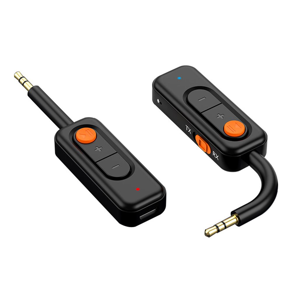 

2 In 1 Wireless Audio Transmitter Receiver Bluetooth-Compatible 5.4 Adapter Music Adapter for TV Car Speakers Headphones чорний
